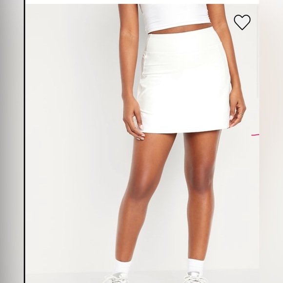 Old Navy Powersoft Extra High-rise Go Dry skort in Magnolia NWT Tennis summer - Picture 4 of 8